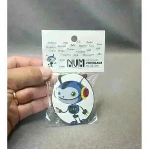 National Video Game Museum Blip! Mascot Pin 2.5" Frisco, Texas NVM Souvenir Pin